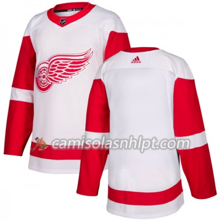 Camisola Detroit Red Wings Blank Adidas 2017-2018 Branco Authentic - Homem